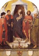 Roger Van Der Weyden Madonna with Four Saints oil painting artist